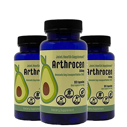 Arthrocen Joint Health Supplement, 300Mg Avocado Soy Unsaponifiable, Non-GMO, Dairy Free, Gluten