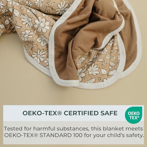 Image of Pobibaby Blanket, Toddler Blanket, 50x50, Soft Cotton (Meadow)