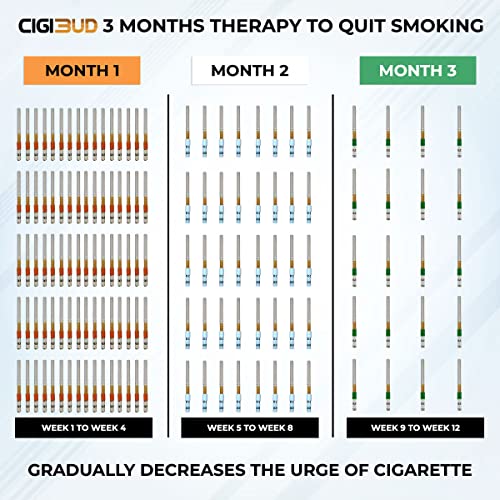 Image of Cigibud filters |Nanoclean Technology Reusable anti smoking filters|stoptar filters|filters to quit smoking|tar reduction filters|smoking accessories|Reduce tar and smoke|As Seen on Shark Tank - Combo of Orange Color - Pack of 3 - 90 Filters, White Color - Pack of 2 - 60 Filters, Green Color - Pack of 1 - 30 Filters