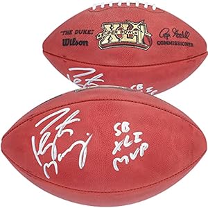 Peyton Manning Indianapolis Colts Autographed Wilson Super Bowl XLI Pro Football with “SB XLI MVP” Inscription – Autographed Footballs