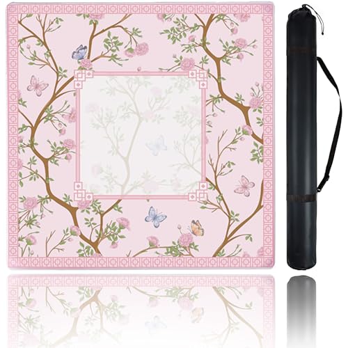 Cufurnix Mahjong Mat for Table, 31.5''x31.5'' Non-Slip & Noise Reduction