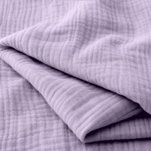 Image of Newton Baby Dual Layer Crib Sheet 2-Pack, Organic Gauze - Lavender