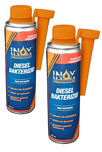 INOX Diesel Bakterizid 2 x 250ml - Additiv Desinfektion für Dieselsystem Auto und Heizölsysteme