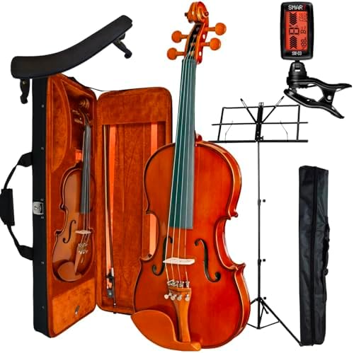 Kit Violino Eagle Ve441 4/4 + Estojo Estante Espaleira Afin