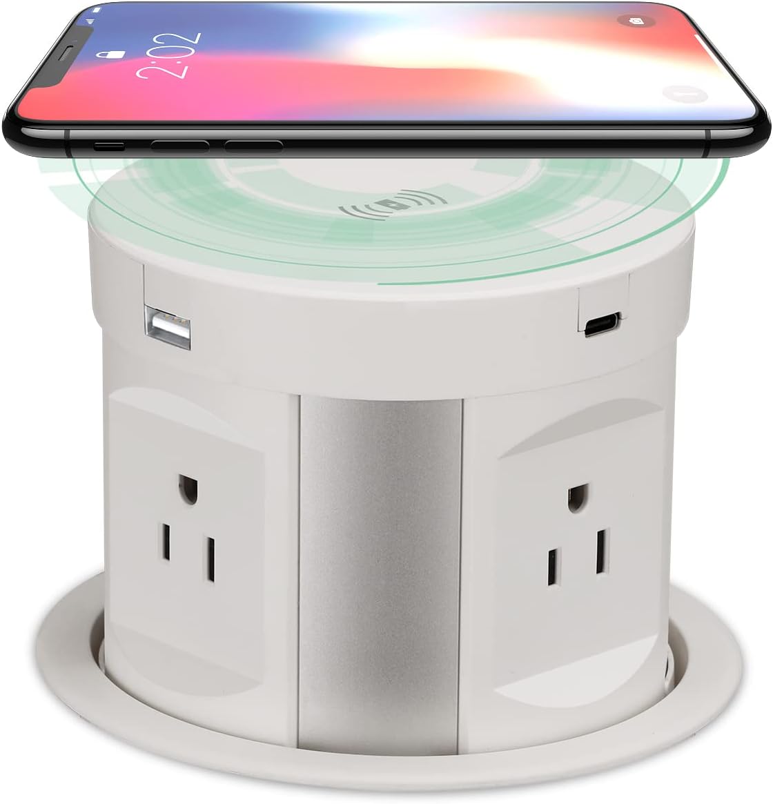 Wireless Charger Power Strip with USB C