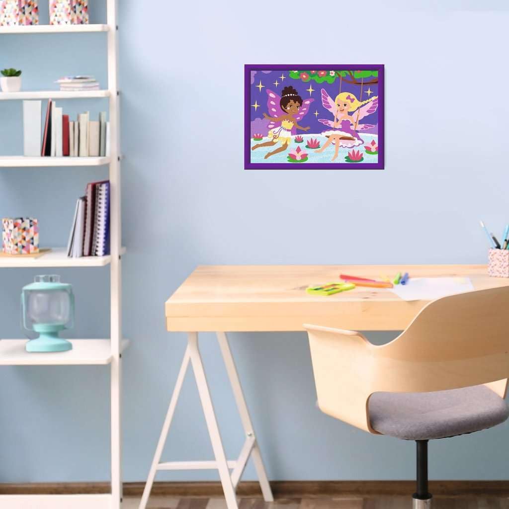 Ravensburger CreArt, Malen nach Zahlen Kinder - Feen-Freundinnen: Mit Neon-Pinker Acrylfarbe!