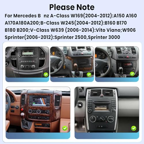 Autoradio Android Mercedes Vito W639 W906 tactile 9 Pouces Android Auto Bluetooth - 3
