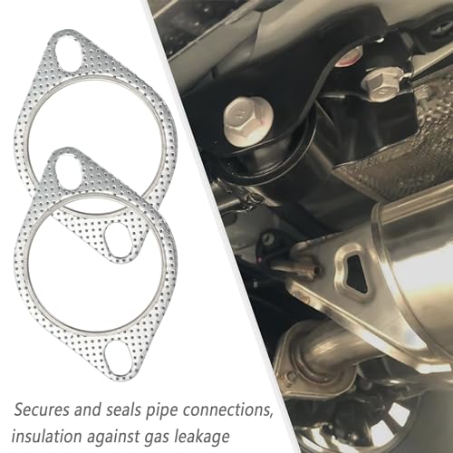 Kifidan KIFIDAN-DIAN PIAN-0809 2Pcs Exhaust Flange Gasket + 4Pcs Exhaust Bolts,3 Inch 2-Bolt Catalytic Converter Gasket Replaces Oem#120-06310-0002,Car Accessories Exhaust Flange Repair Kit thumb #5