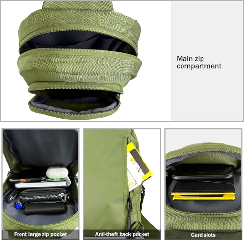 LLi Cufite Mini Sling Bag Waterproof Crossbody Chest Bag, Small Crossbody Casual Trendy Travel Phone Bag for Men Women4