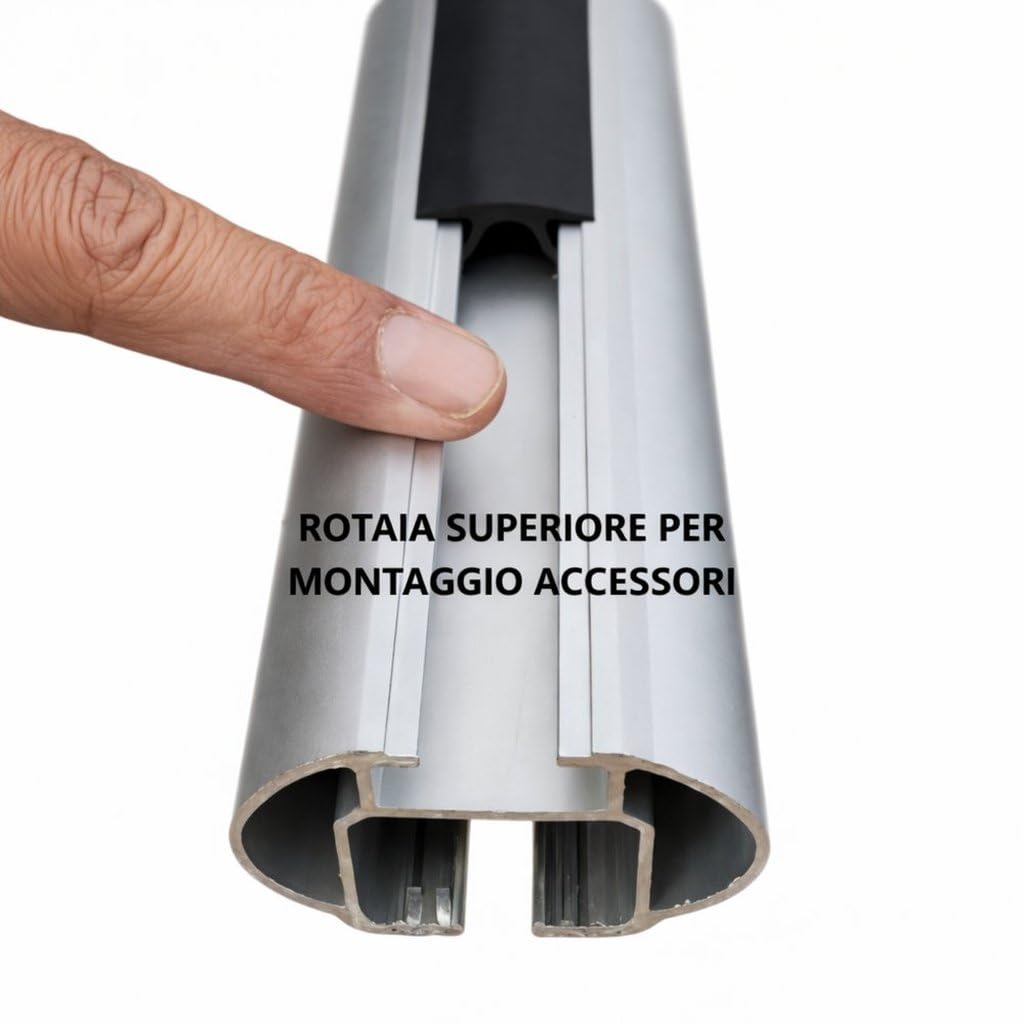 GEV Barre Loki 135 cm | Barre Portatutto Auto Universali | Supporto Tetto Regolabile con Montaggio Rapido e Struttura Resistente