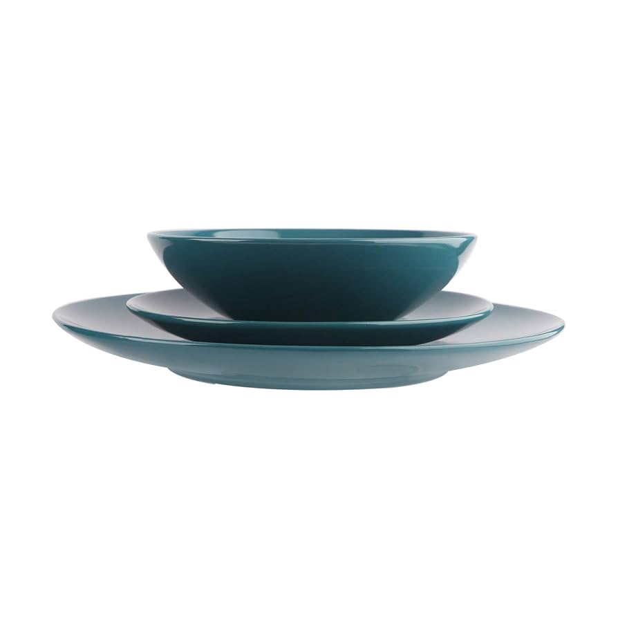 Amazon Basics カラフル3色・3種陶器皿 6客セット Amazon Basics カラフル3色・3種陶器皿 6客セット