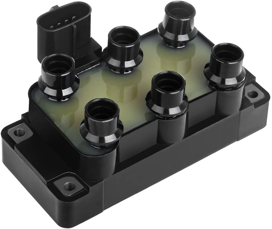 OCPTY Set of 1 Ignition Coil Pack 4-Pins Coil Pack Replaces #Fd488, ‎72932015, Dg440 Fits 1995-2000 for ford Contour 2.0L/L4, 1995-2000 for ford Contour 2.5L/V6