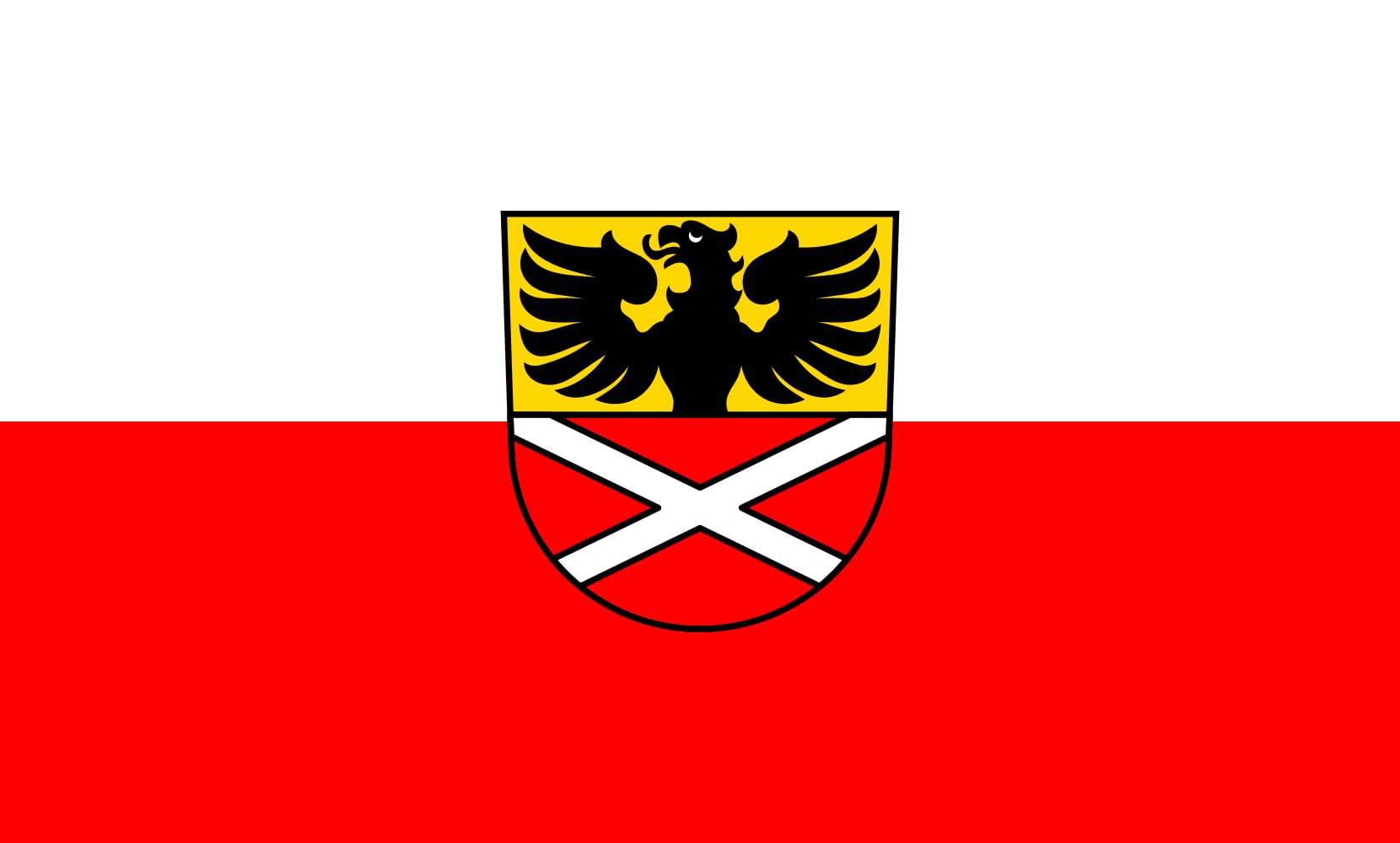 Drapeau Large Riesbürg drapeau paysage 1.35m² pour mât extérieur résistant