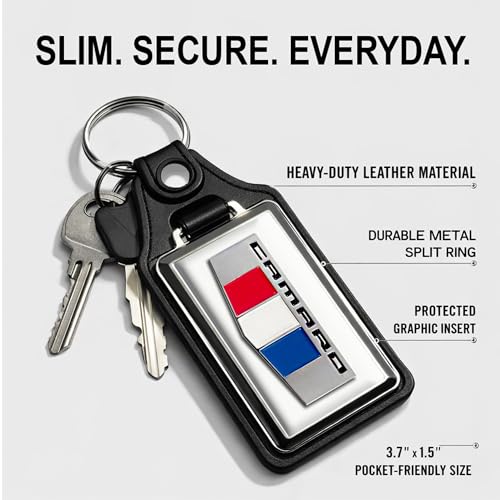 Image of Brotherhood Car Key Chain for Camaro - Classic Models Keychain for Men and Women Gift Key Ring - White - 6th Gen Tri Bar