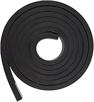 Vista 5 de DEVNOL Tira de goma de 1/2 (.500 pulgadas) de grosor x 1 pulgada de ancho x 10 pies de largo, grado 65A para junta, protección de superficie, sellado