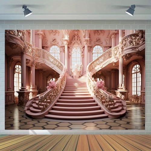 Escalera del Castillo Pasillo Fondo de la Foto de la Fiesta de cumpleaños decoración Banner Boda Boda Fiesta Nupcial Fondo de la Foto