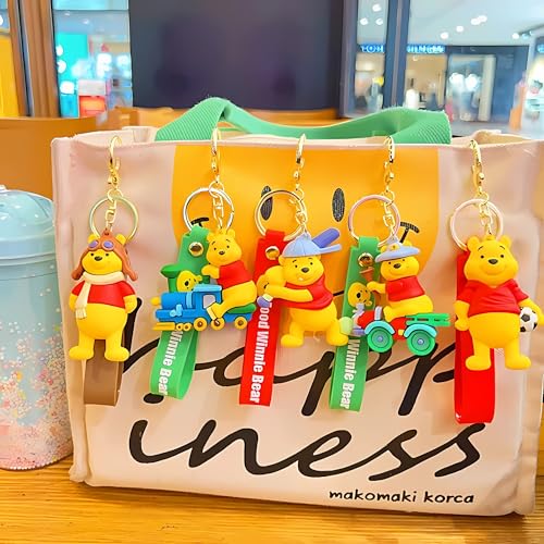 Image of Cute 3D Keychain | Keyring & Quirky Bag Charm | Hard Silicone, Unbreakable | Travel Essential | Kids Friendly | Strap & Bag Hook
