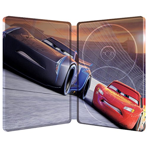 Cars 3 Steelbook 3D Includes 2D Version UK Exclusive Limited Edition Steelbook Blu-ray Region Free