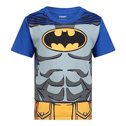 DC Comics Justice League Boys’ 4 Pack T-Shirts for Toddler and Little Kids– Blue/Red/Green/Gray4