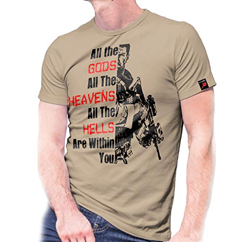 T-shirt All The Gods Are Within You beige en coton taille L