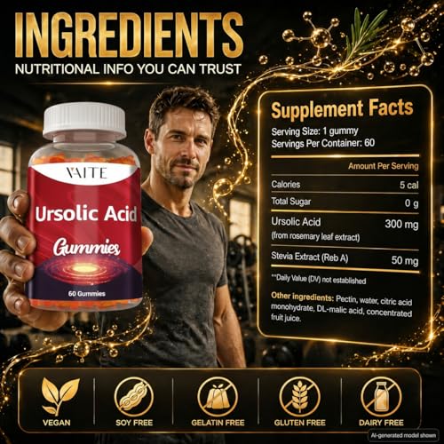 VAITE Ursolic Acid Vegan Gummies