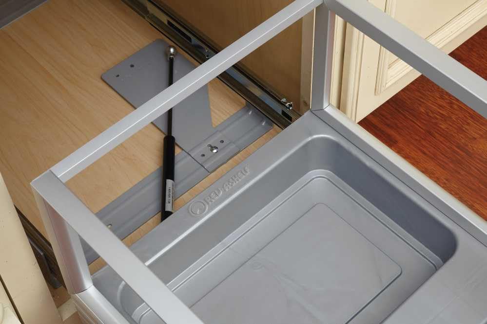 Contenedor de basura de aluminio con apertura suave miniatura 4