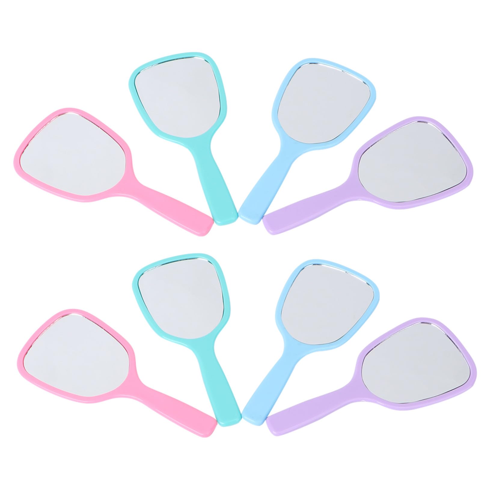 Miroir de maquillage à main 8Pcs, fini les retouches manquées en voyage avec ce miroir compact