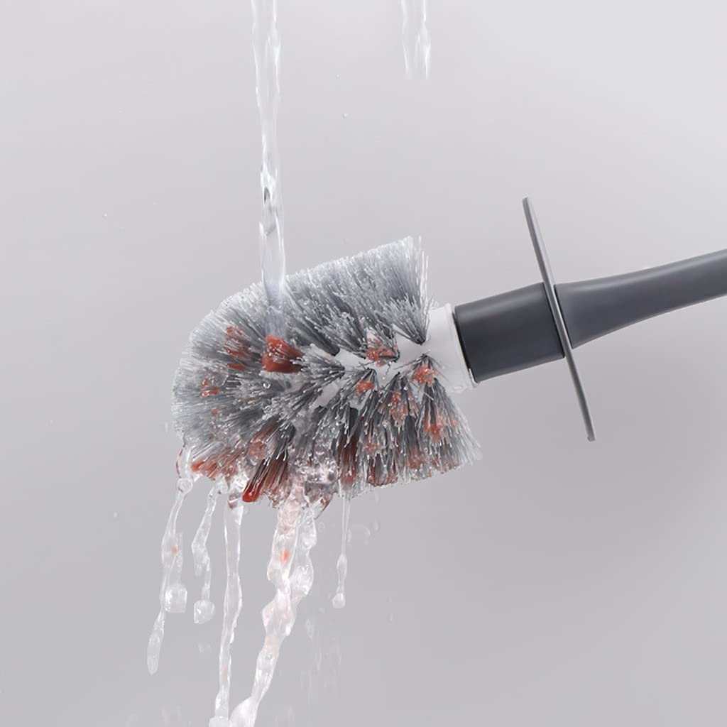 Spazzola wc Portabiancheria for la spazzola for la casa for la spazzola for uso domestico WC a muro Brush Brush Brush Bathroom No Dead Angle Angle Spazzola 360 ° Nessun set di spazzole da toletta ango