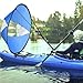 Fnacuody Kayak Wind Sail 108cm Foldable Canoe Sail Portable Kayak Wind with Storage Bag Accessories