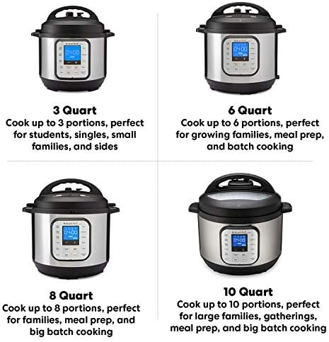 instant pot comparison chart 2020