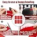 FixlyFido 100 PCS Bowling Thumb Tape - Premium Finger Grip Insert Tape for Bowlers - Bowling Finger Tape - Bowling Tape for Thumb Hole - Pre-Cut Bowling Insert Tape - 1 x 2.8 Inches(Red)