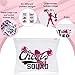 Juexica 60 Pieces Cheerleading Gift bulk, Cheer Bags Makeup bags and Hair Scrunchies Elastics for Girls Cheer Party Favors and Team Gifts