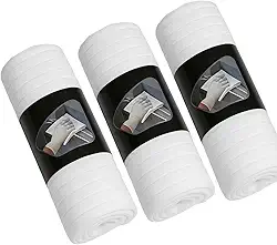 Kit 3 Panos de Chão Microfibra Branco 80x50cm Pano de Chão Grande Alta Absorção, Secagem Rápida, Não Solta Fiapos, Reutilizável, Ideal para Limpeza de Pisos, Cozinha, Banheiro e Uso Geral