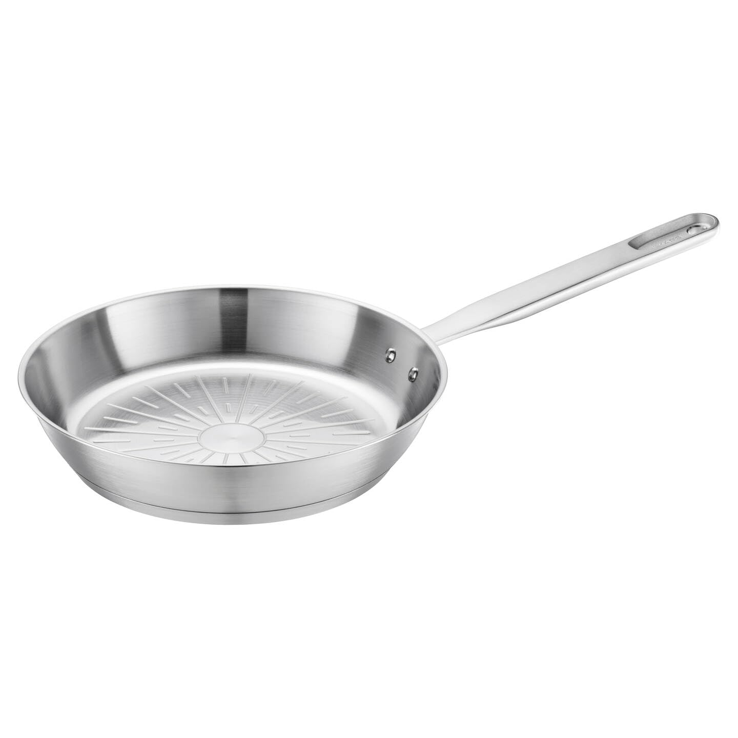 Fiskars Bratpfanne All Steel pure, Ø 24 cm – unbeschichtete Edelstahlpfanne, induktionsgeeignet