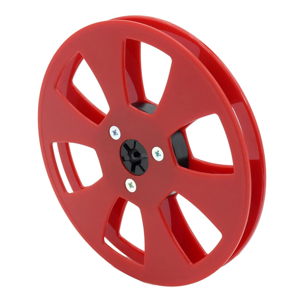Tsophreniq Professional 5 Inch Diameter Empty Tape Reel Featuring 6 Hole Flange Design for Enhances Stability in Open Reel