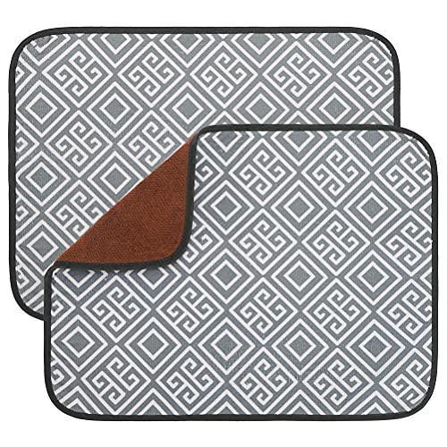OUTCREATOR Absorbent, Reversible Microfiber Dish Drying Mat