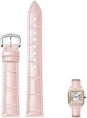 hooson Leather Watch Straps With Pin Buckles Suitable For Cartier Tank Dumont Santos Mens And Womens Watcvhband