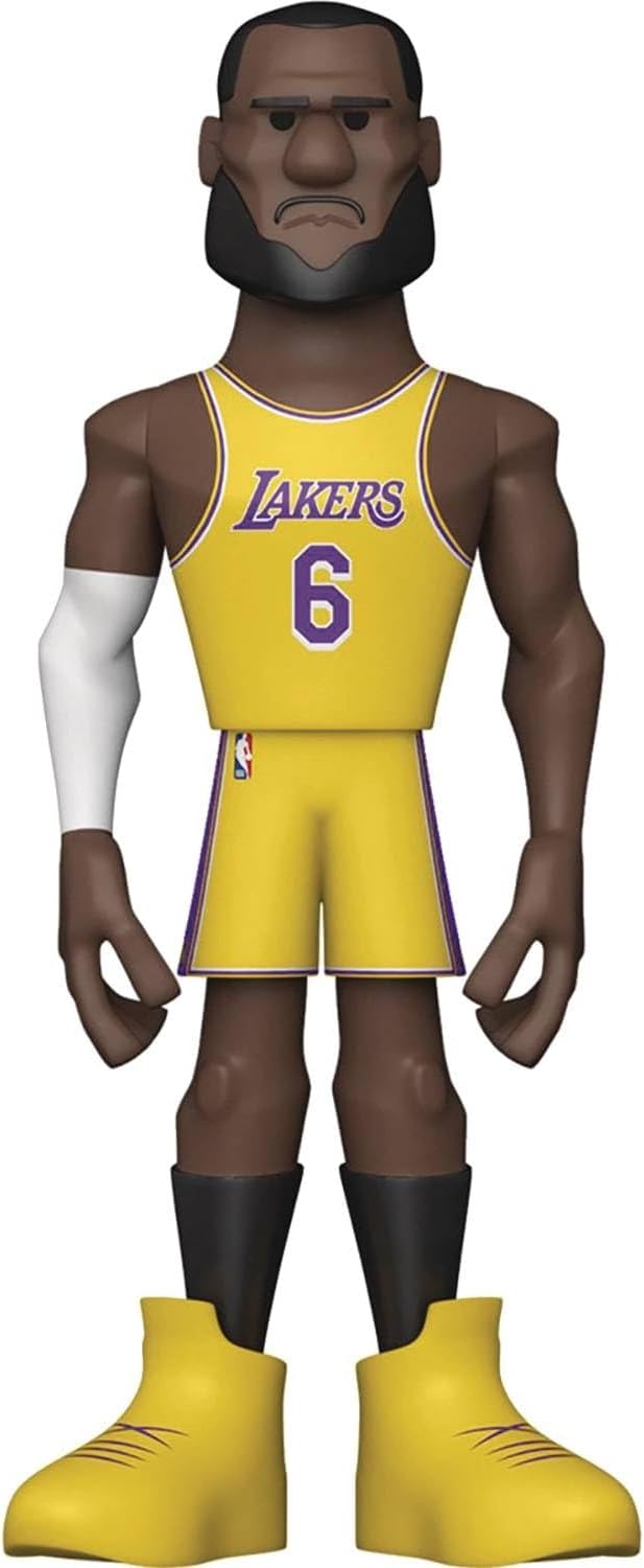 Funko Gold 5" NBA: Lakers - LeBron James - 1/6 Odds for Rare Chase Variant - Collectable Vinyl Action Figure - Birthday Gift Idea - Official Merchandise - Ideal Toy for Sports Fans and Display