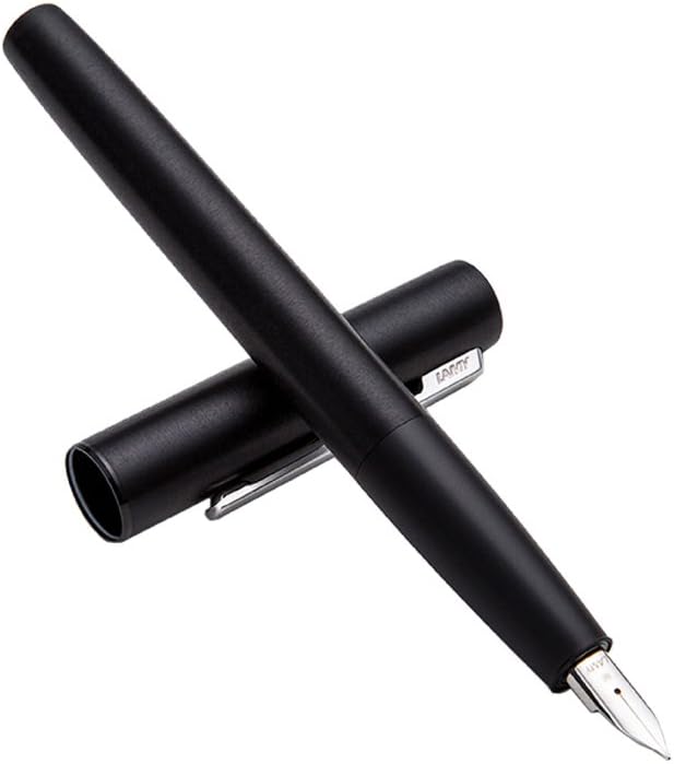 LAMY Aion Fountain Pen with Extra-Fine Nib and Blue Ink (L77BKEF)