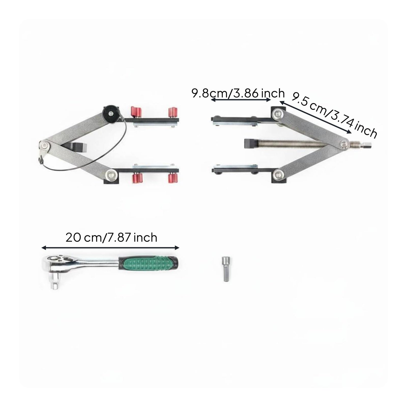 Abrazadera FG Apriete en 4 Direcciones Abrazadera de Paneles F Ajustable para Carpinteros, Carpintería, Taller