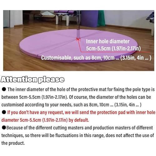 Tapis de pole dance en revêtement PU et mousse EPE haute densité