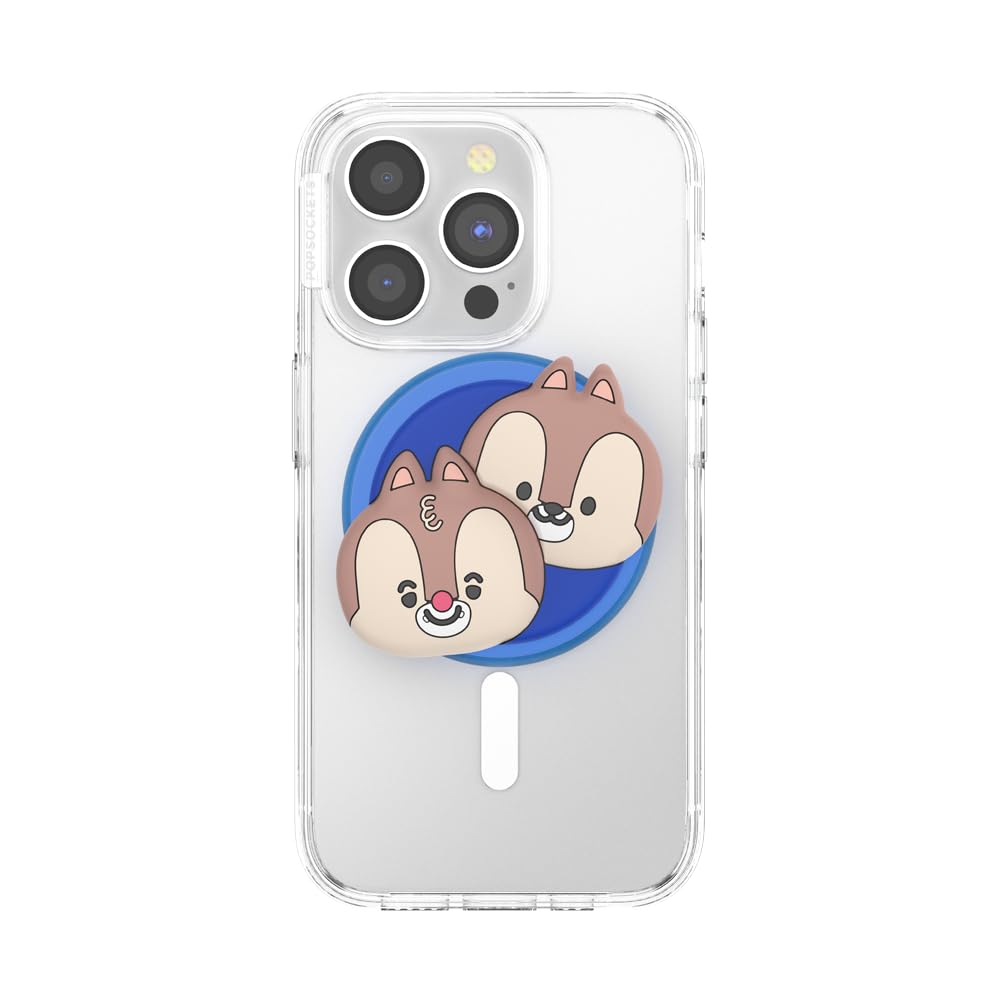 PopSockets Phone Grip for MagSafe Magnetic Holder, Phone Stand, Disney - Kawaii Chip 'n Dale - Image 4