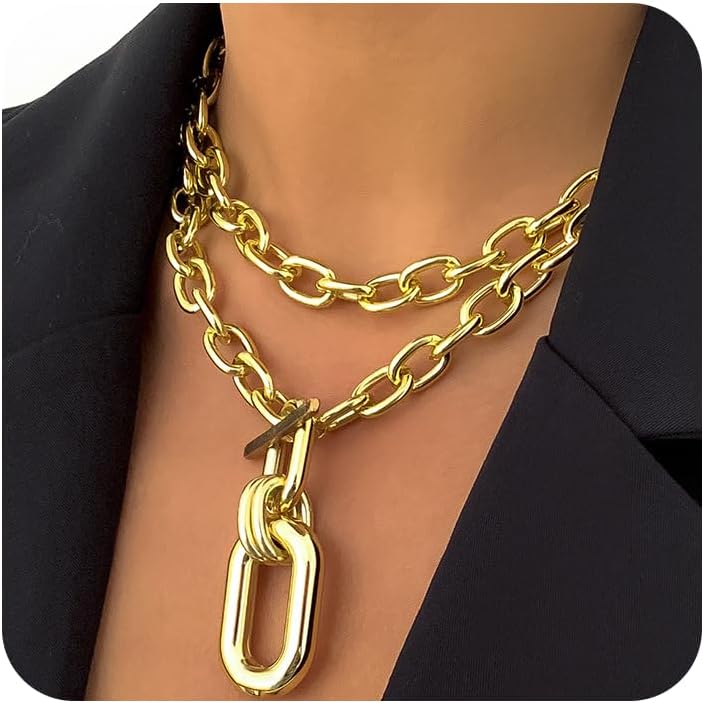 Gold Chain Ultra Bold: Chunky Long Chunky Necklaces