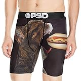 PSD Underwear Men's Psd Premium Boxer Brief, Black Cat Dog Brief, X-Large