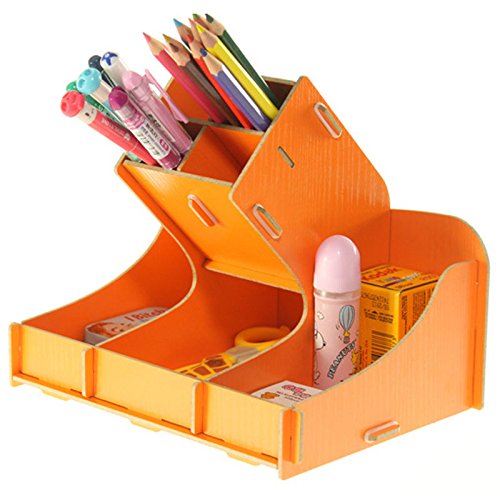 Home Office Desktop Organizer Storage Box Stationery Holder Remote