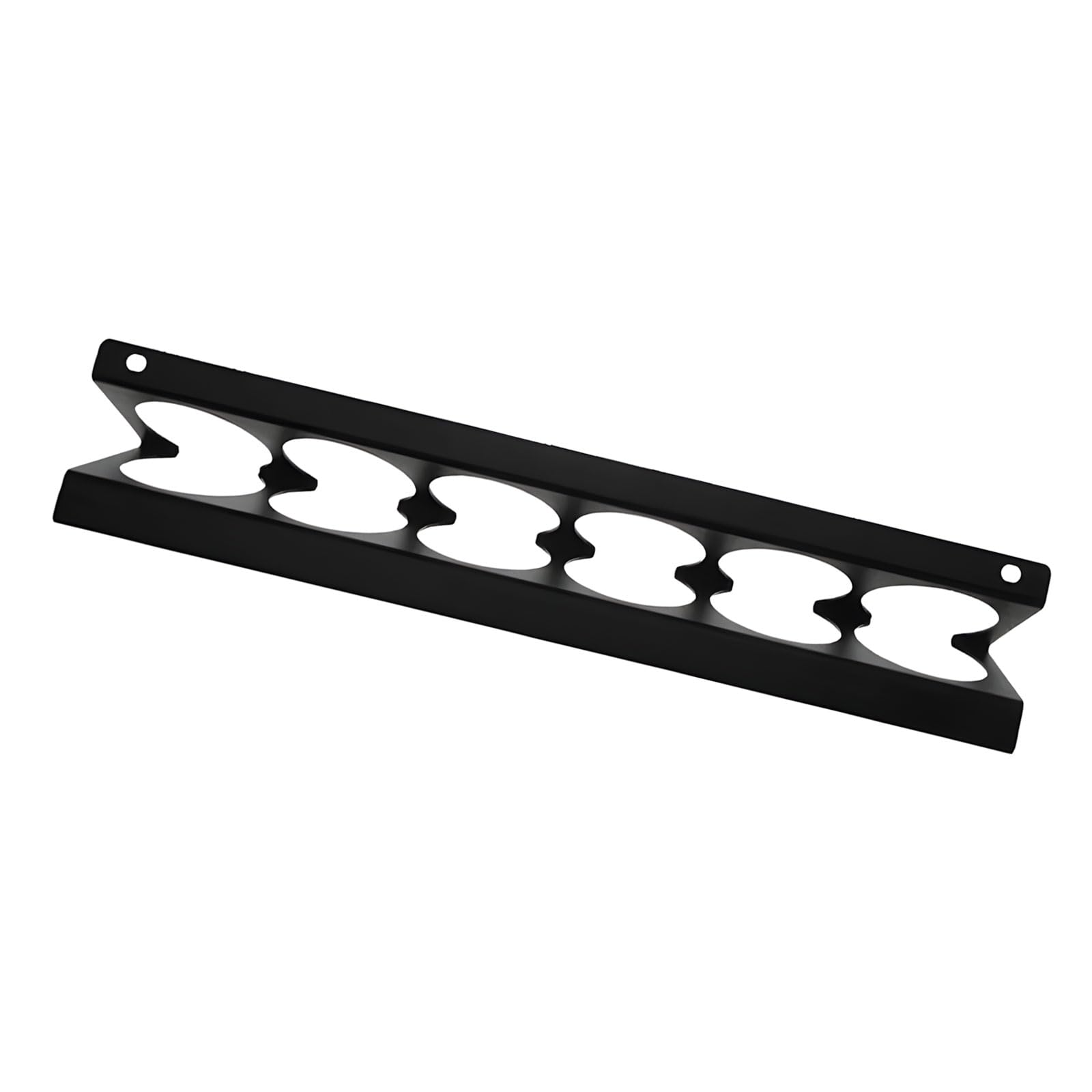 HENYGEN Vertical Wall Mount Sprinkle Can Planner Rack with 6 Individual Openings for Efficient Garage Workshop Storage Iron Construction Opening Workshop Rack