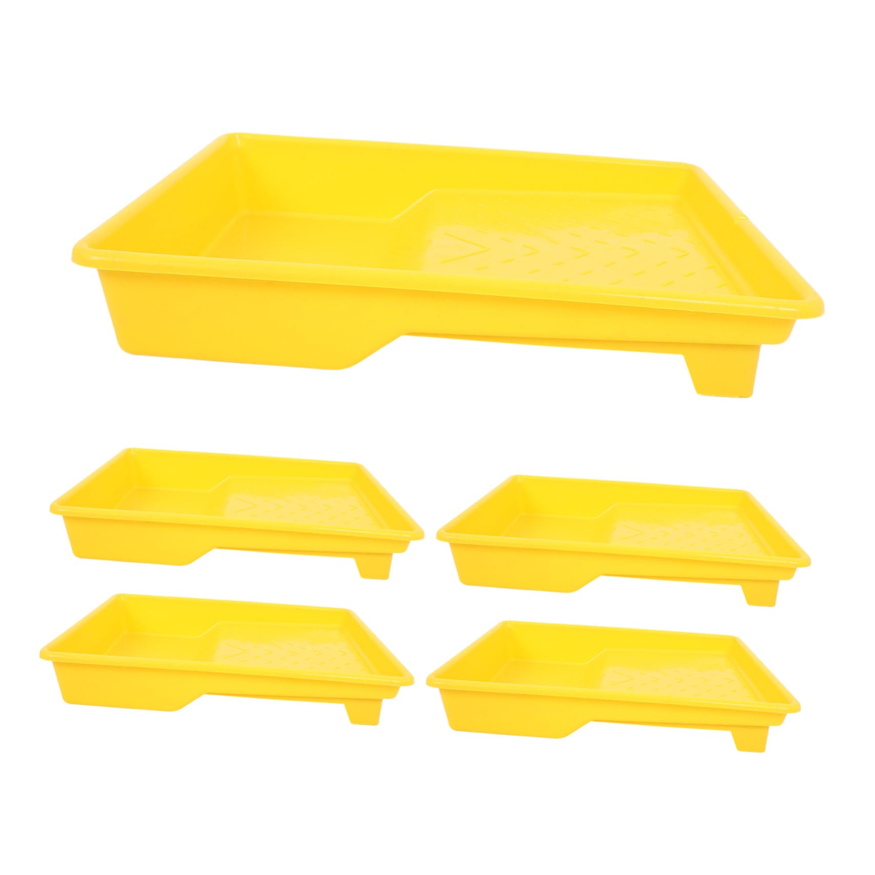5 Szt. Plastikowych Tac Malarskich Cali i Stabilny Uchwyt Do Farby Wielofunkcyjny Organizer Do Mieszania Kolorów i Projektów DIY