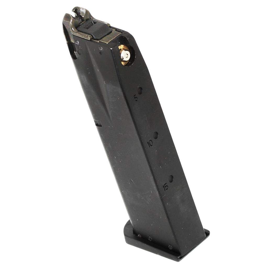 Airsoft Softair Parts 2pcs 24rd Gas Mag Magazin für M9 Serie GBB Pistole Schwarz