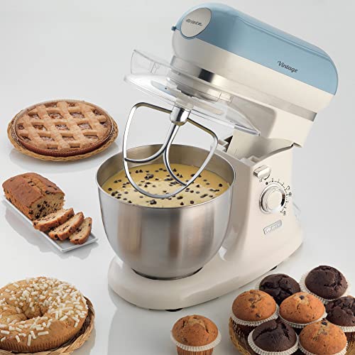 Ariete ARPK38 Retro Style Jug Blender and Stand Mixer Set, Vintage Design Blue - Image 6