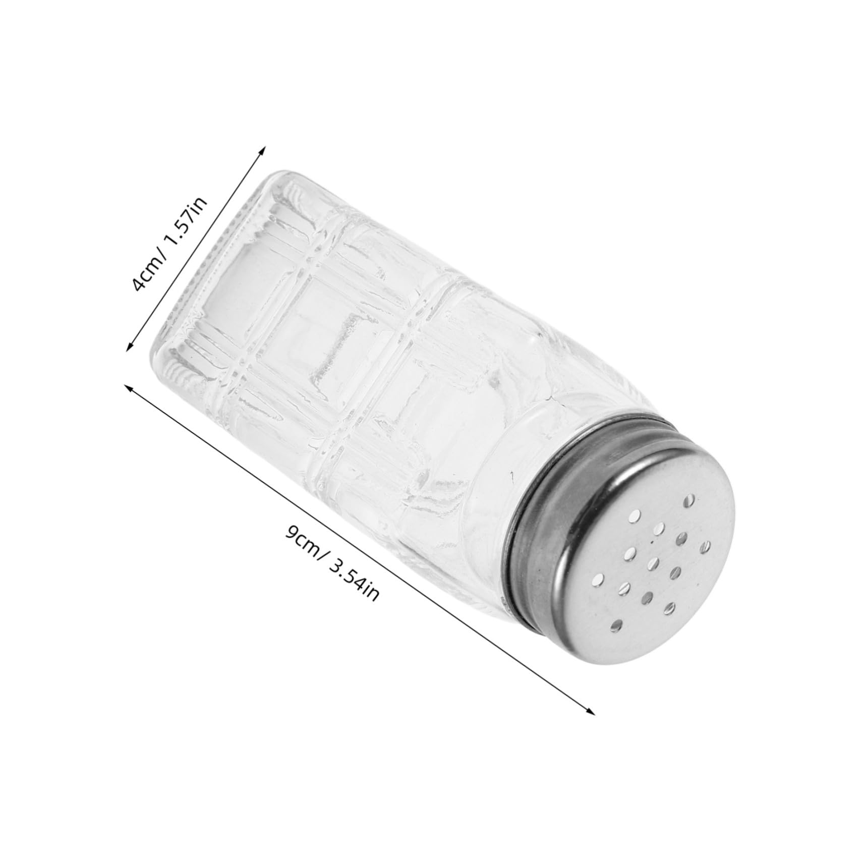 ULTECHNOVO 16stücke Transparente Quadratische Glas Gewürzflaschen mit Deckel Behälter für Gewürze Pfefferstreuer aus Glas für Küche Wiederverwendbar zur Gewürzaufbewahrung